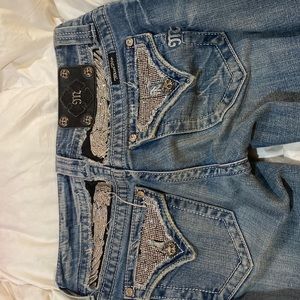 Miss me Boot cut Size 27 angel wings jeans